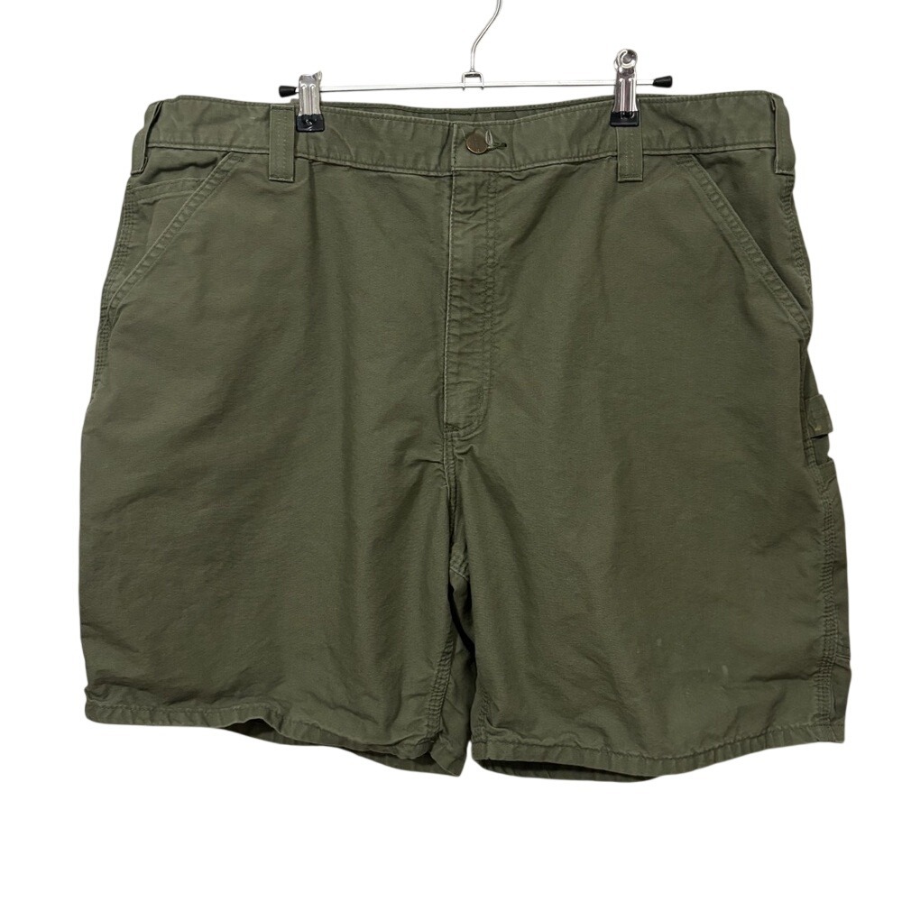 Carhartt Green Cargo Shorts Relaxed Fit Cotton